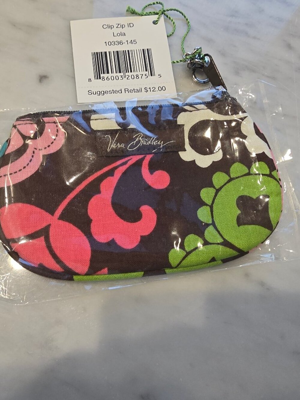 NWT Vera Bradley Zip ID & Bonus pre-owned Vera Luggage Tag